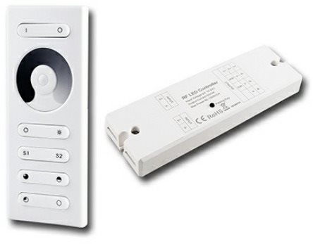 McLED Sada RF ovládač – riadenie jasu, 1 zóna, biely + prijímač