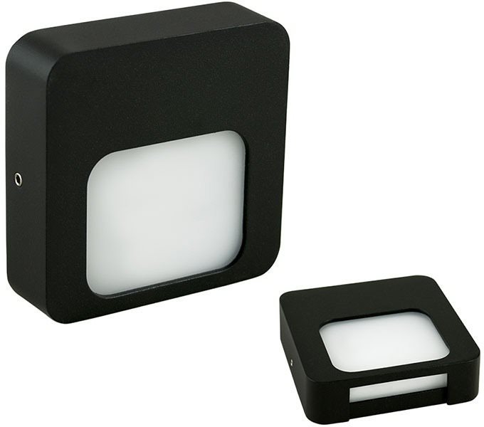 McLED LED svietidlo Ursa S, 1,5 W, 3000 K, IP65, čierna farba