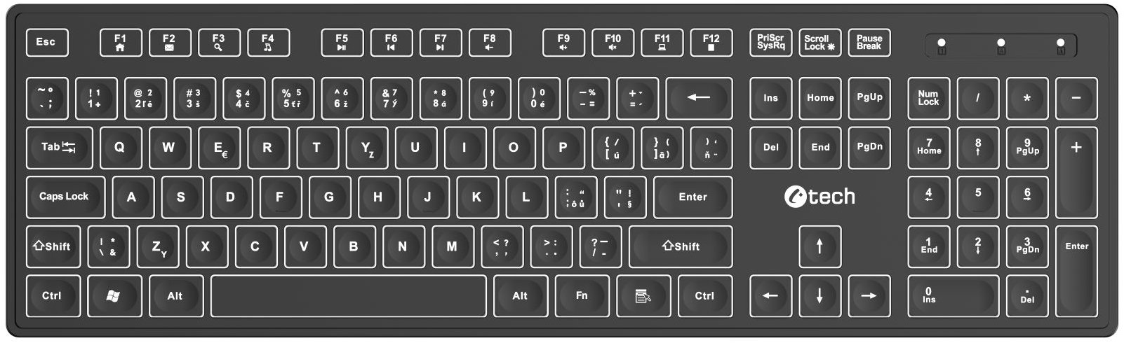C-TECH KB-201-BL – CZ/SK