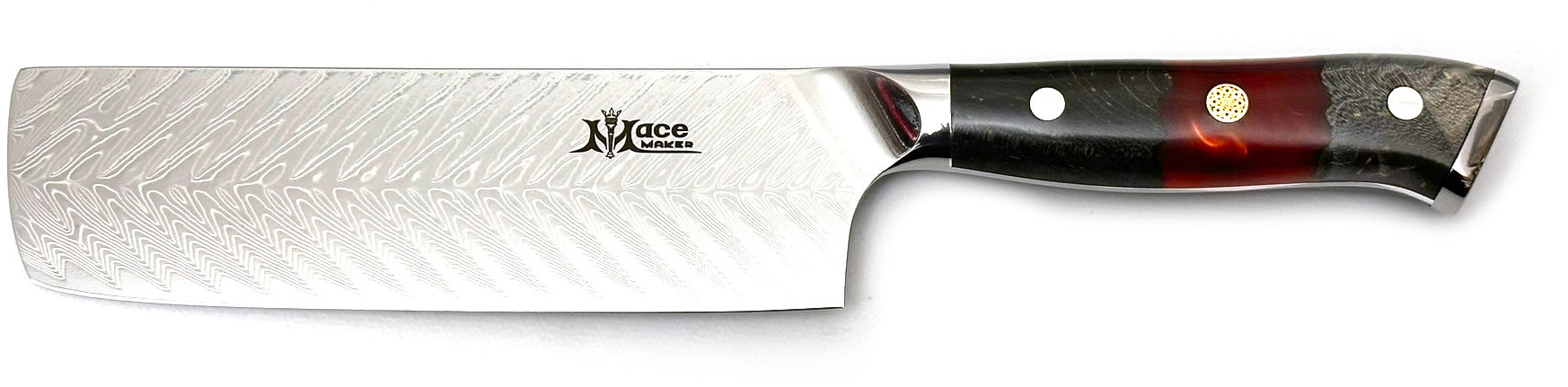 MaceMaker RED SNAPPER NAKIRI SanMai Damaškový Kuchynský nôž