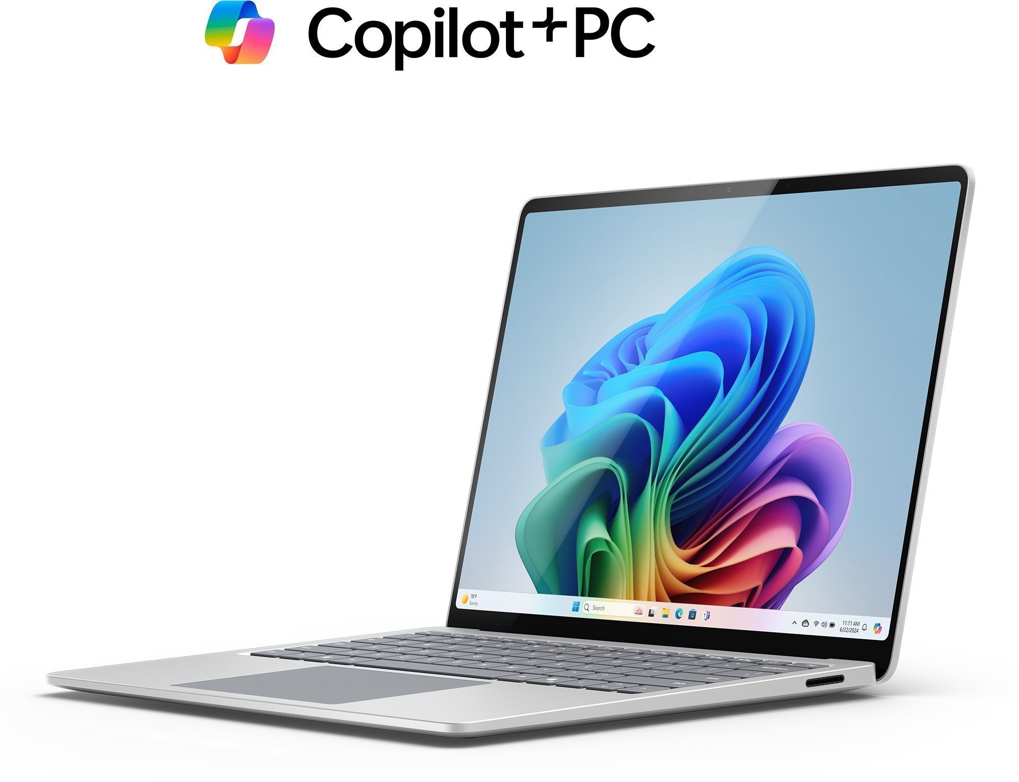 Microsoft Surface Laptop|Copilot+ PC|13.8" IPS|Snapdragon® X Plus|16 GB|256 GB|7th Edition|Platinum