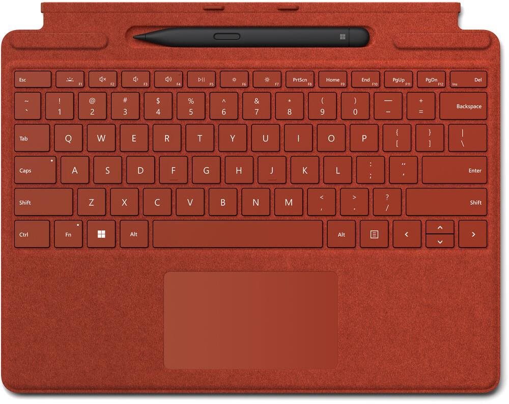 Microsoft Surface Pro X/Pro 8/Pro 9 Signature Keyboard + Pen Poppy Red CZ/SK