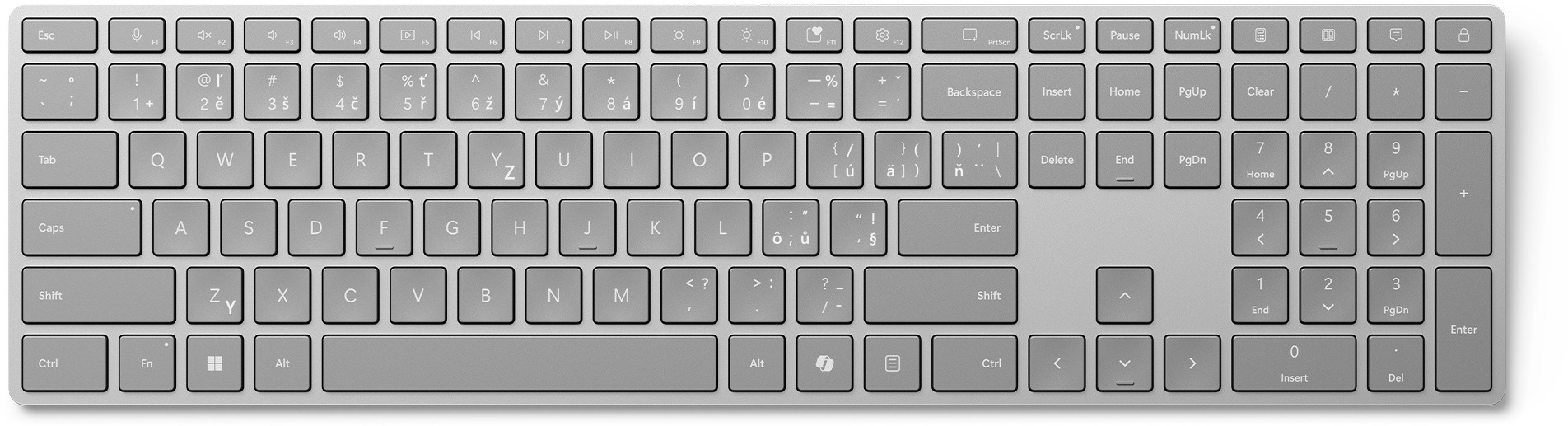 Microsoft Surface Keyboard Gray – CZ/SK