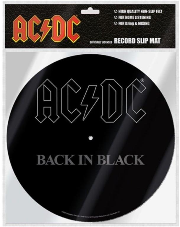 AC/DC: Back In Black Podložka na tanier gramofónu