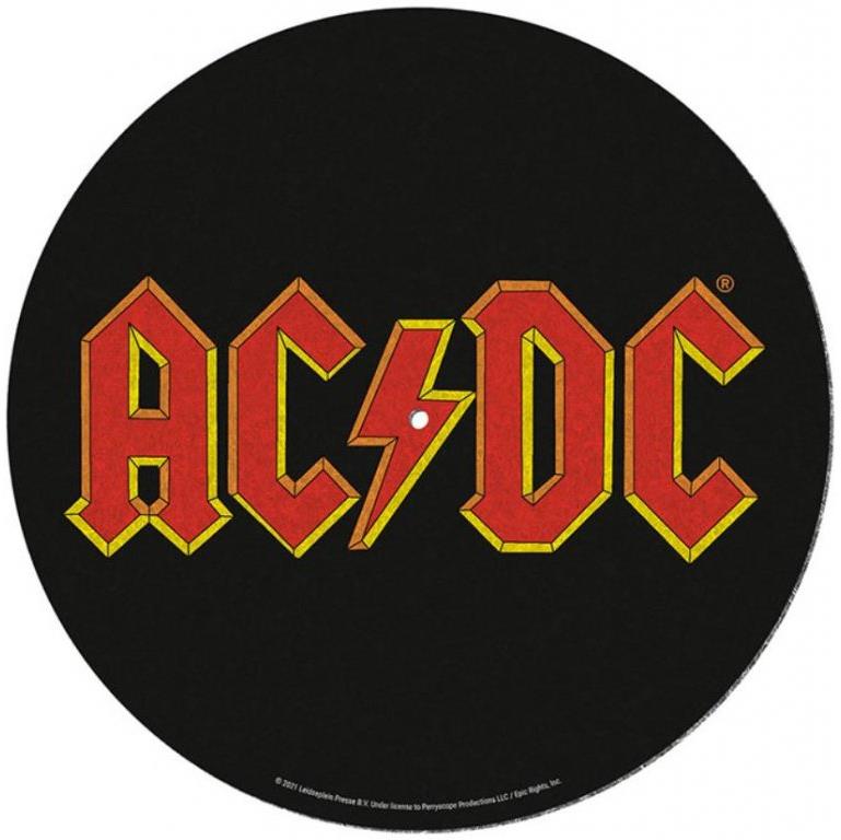 AC/DC: Logo – podložka na tanier gramofónu