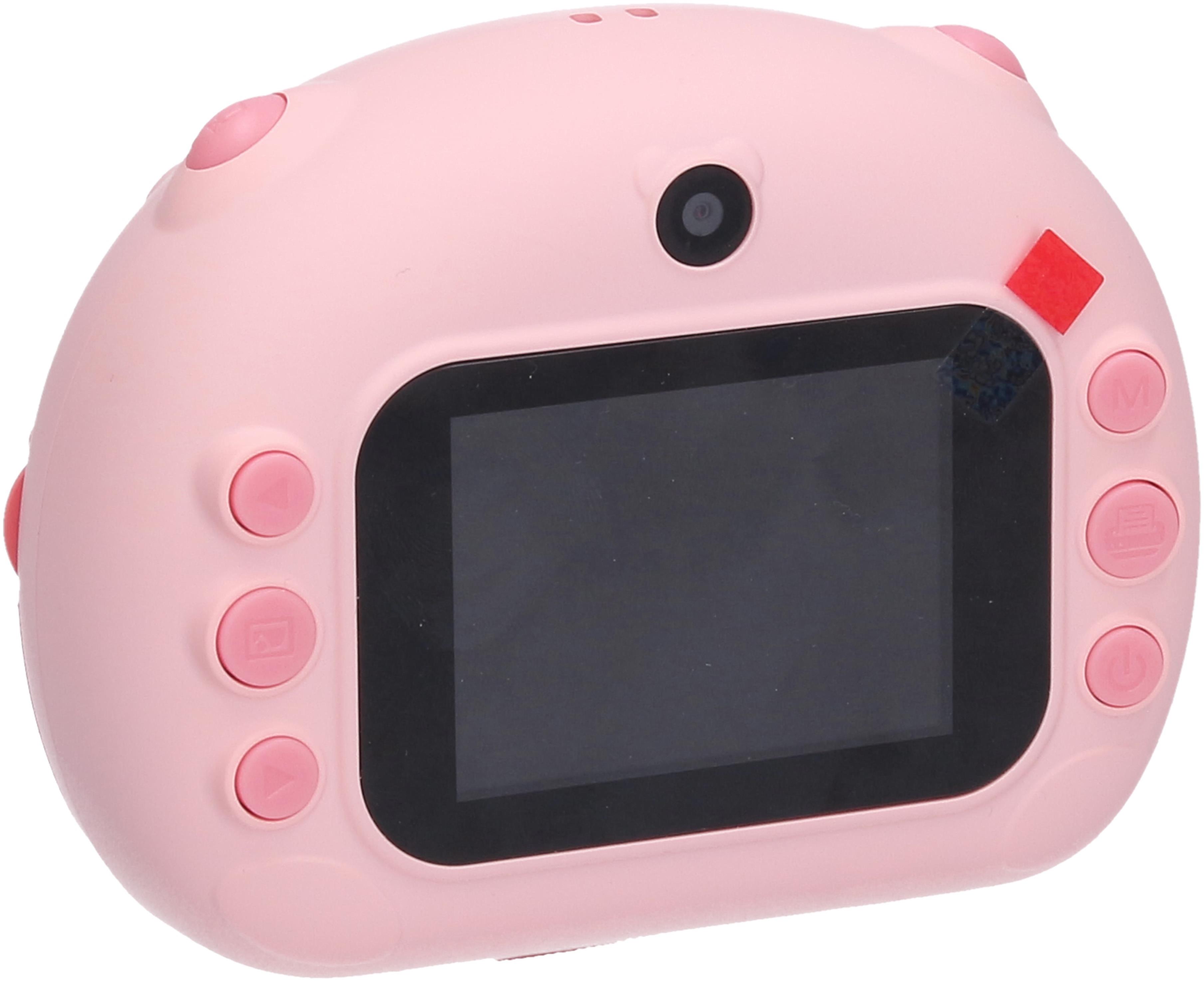Wiky Detský digitálny fotoaparát s tlačiarňou ružový – foto 12 Mpx, video Full HD