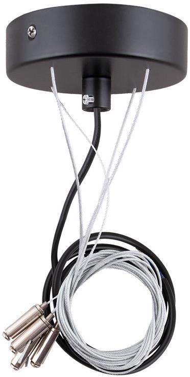 McLED Závesná súprava na svietidlá Casablanca 36, 1,2 m, čierna rozeta