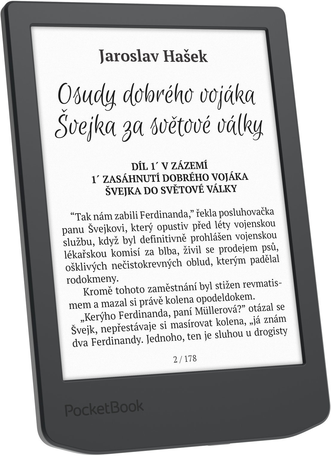 PocketBook 619 Verse Lite, Midnight Gray, sivý