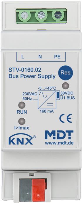 MDT Technologies Napájací zdroj KNX, 2 M, 160 mA