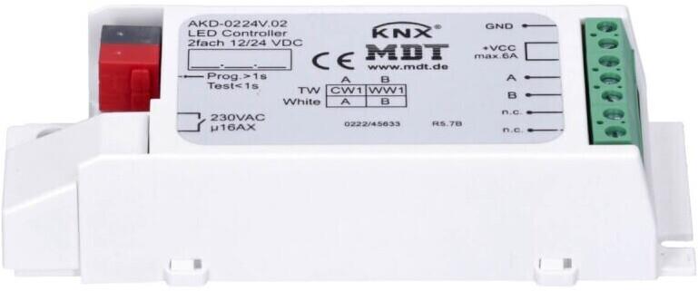 MDT Technologies KNX LED stmievač CC/CV 30 W/230 V 2 kanály