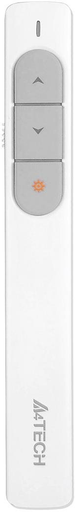 A4tech 2.4G bezdrôtový laserový prezentér & ukazovadlo, biely