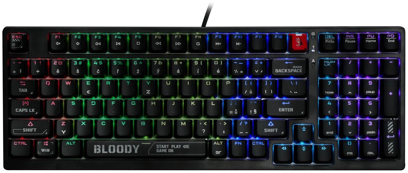 A4tech Bloody S98 Black RGB, USB, CZ