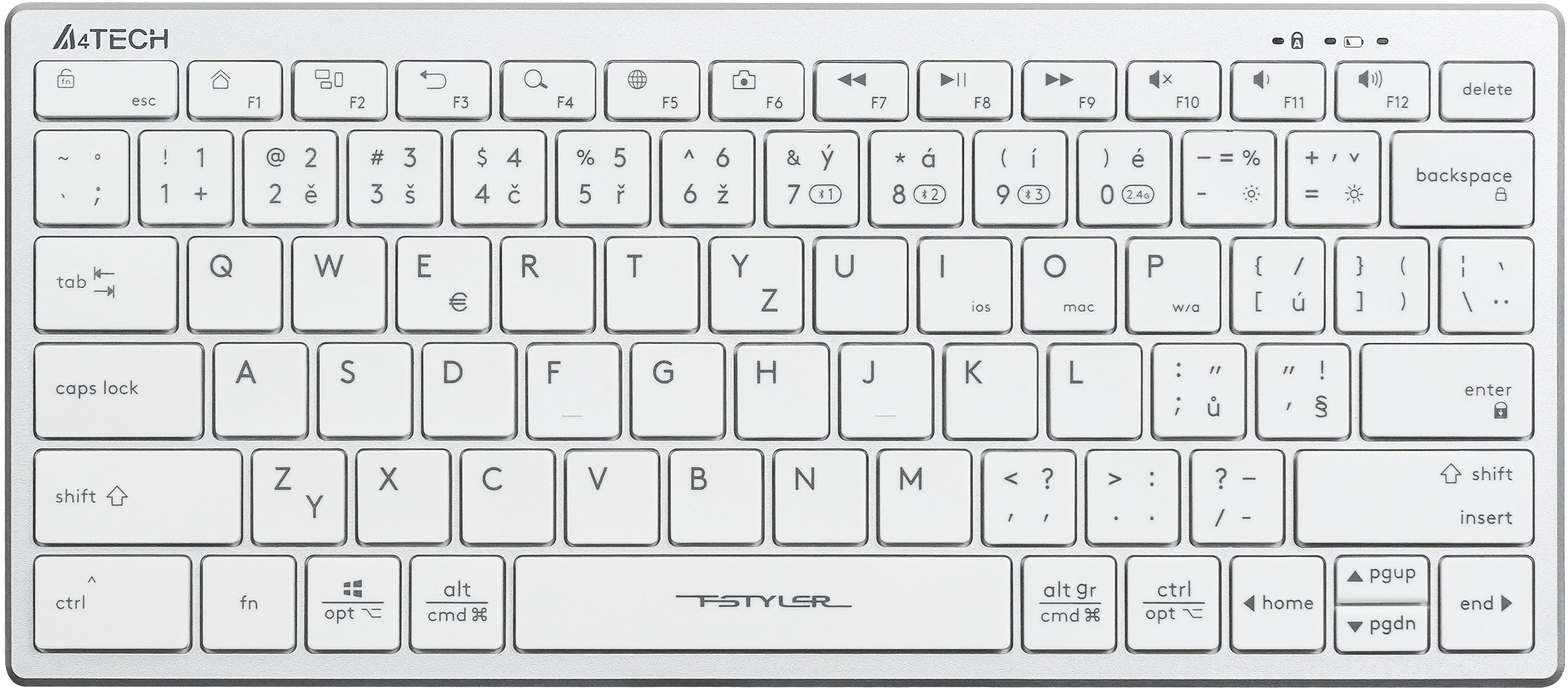 A4tech FBX51C biela, CZ