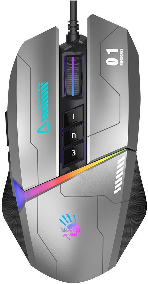 A4tech Bloody W60 Max Activated, oceľovo sivá
