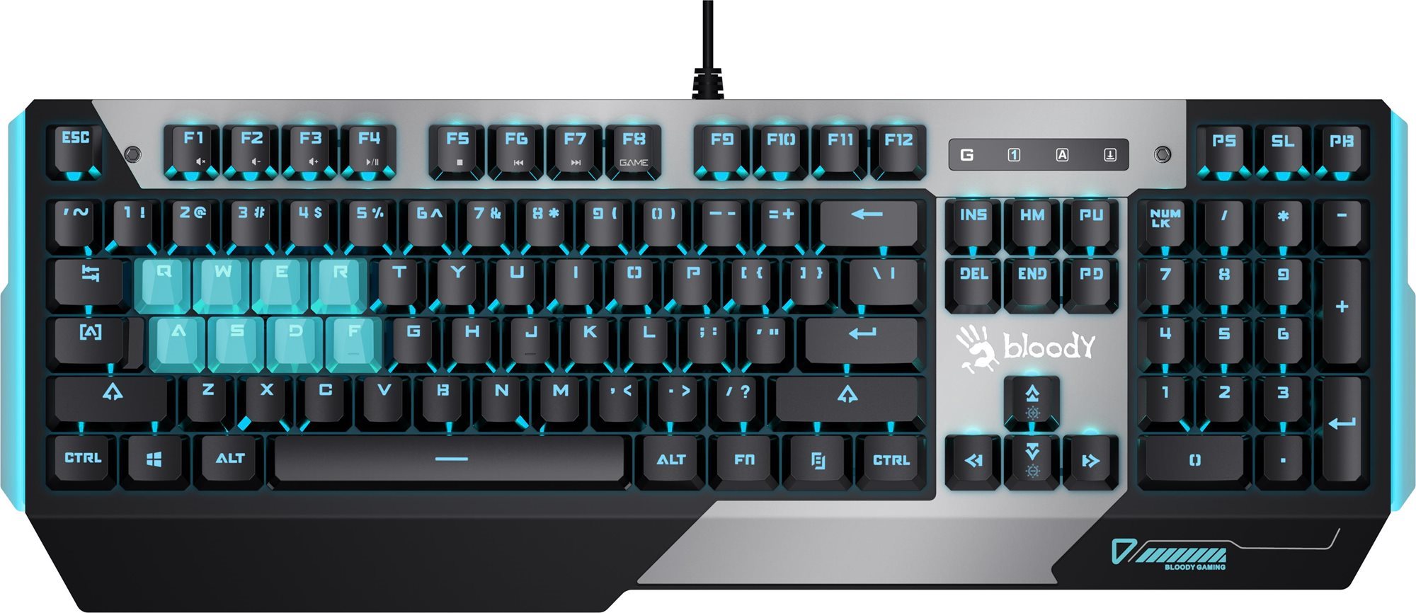 A4tech Bloody B865 mechanická herná klávesnica, USB, CZ