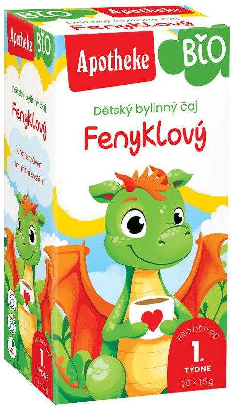 Apotheke DETSKÝ ČAJ BIO Feniklový 20× 1,5 g