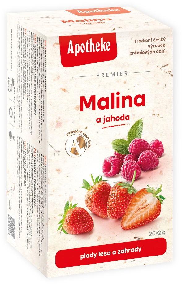 Apotheke Malina a jahoda čaj 20× 2 g