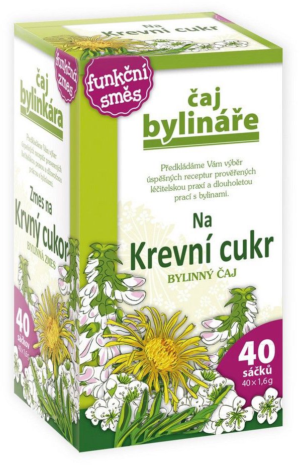 Čaj bylinára Na krvný cukor 40× 1,6 g