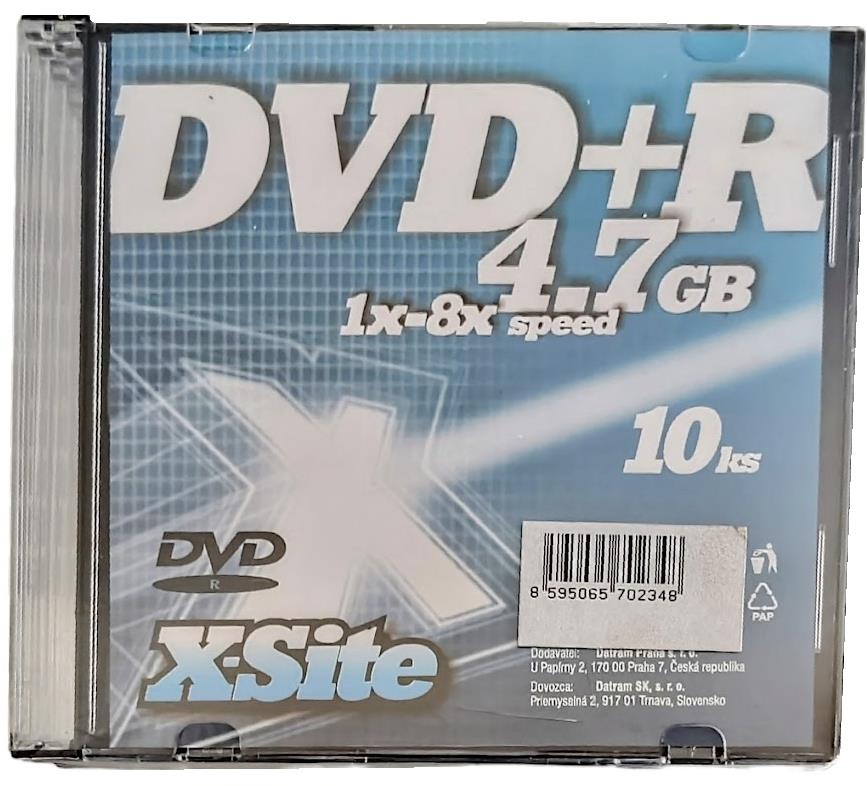 X-Site DVD-R 10 pck slim box