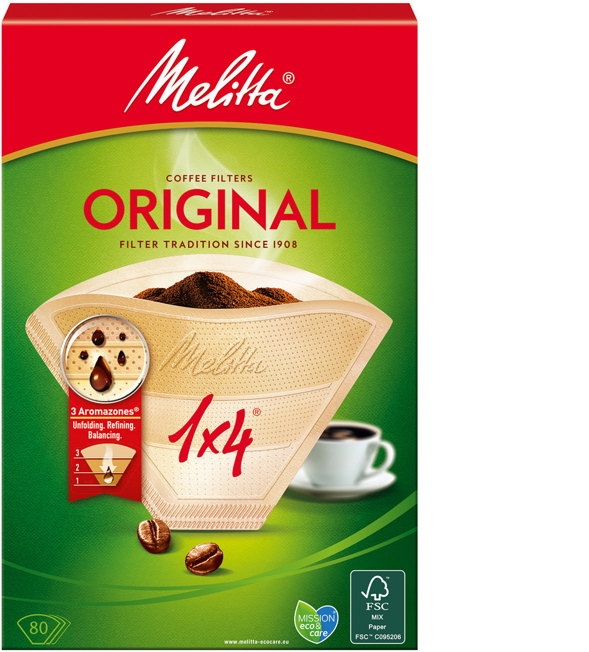 Melitta Filtre 1 × 4 80 ks