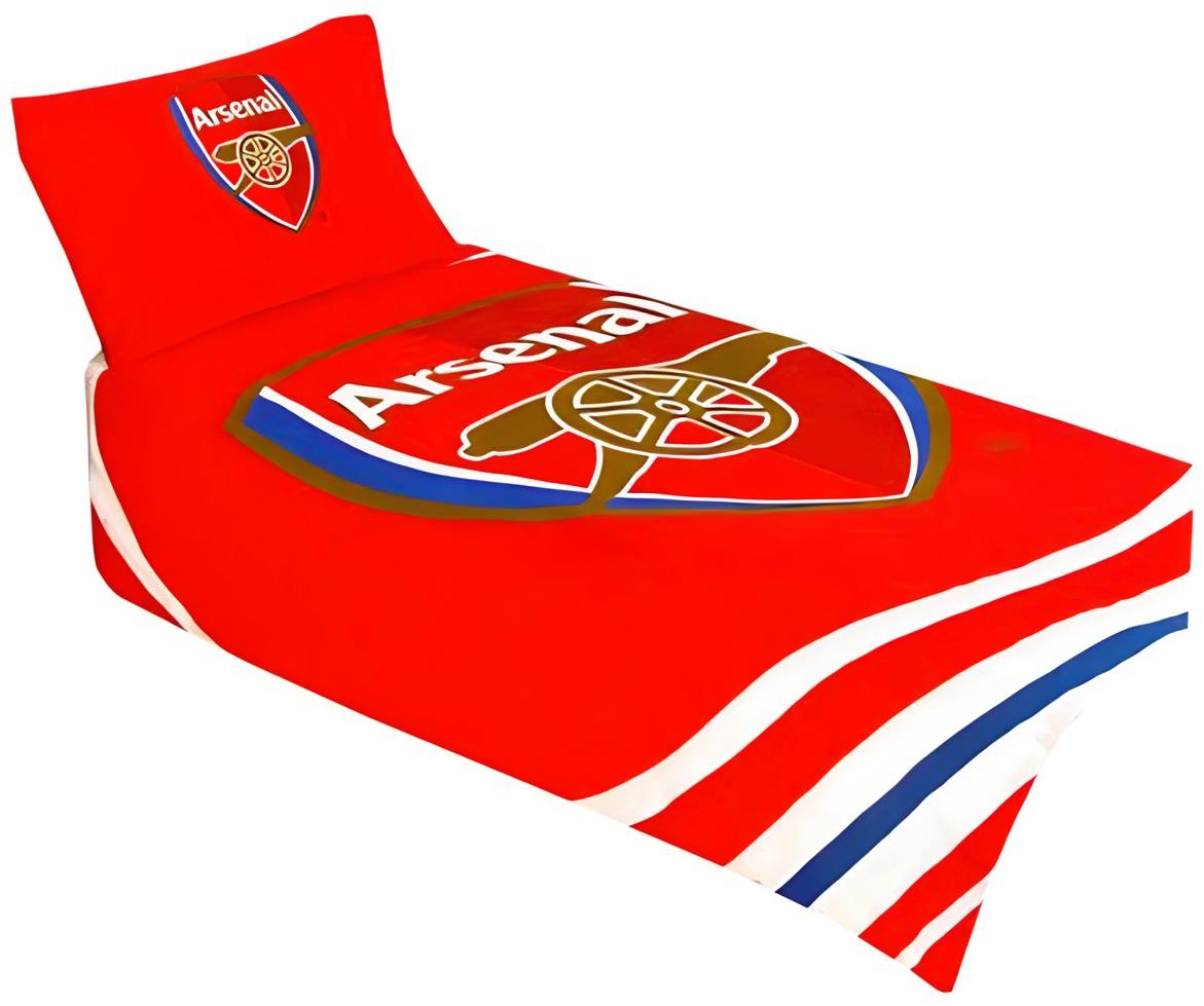 FutbalFans Obliečky Arsenal FC, 135 × 200 cm, 50 × 75 cm, obojstranné