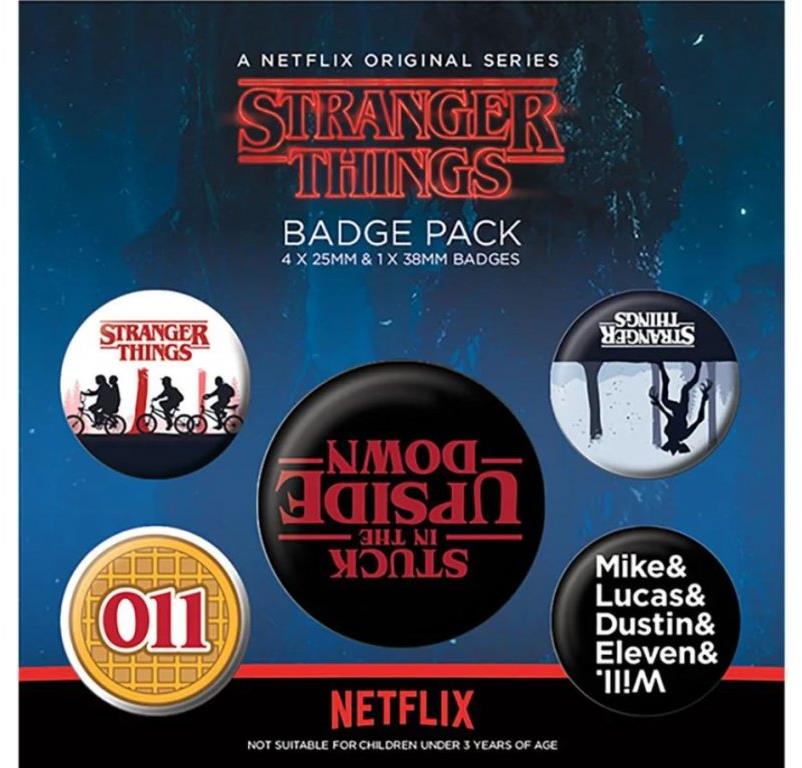 Netflix Stranger Things: Upside Down – sada 5 odznakov