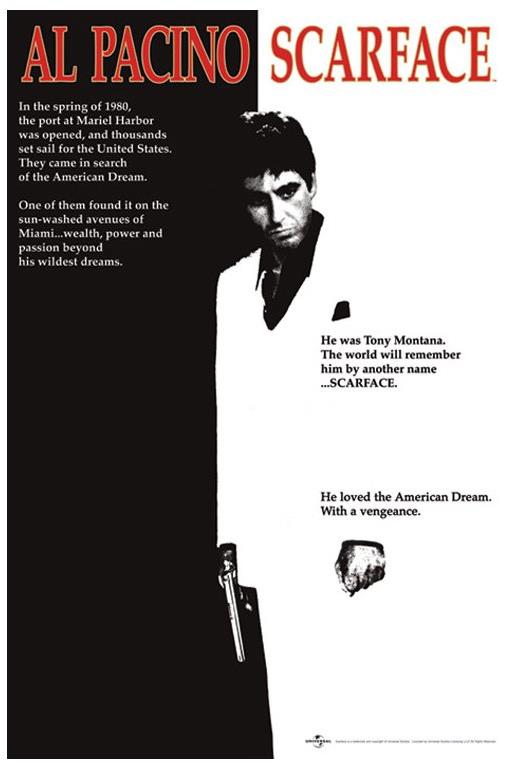 Scarface Al Pacino One Sheet