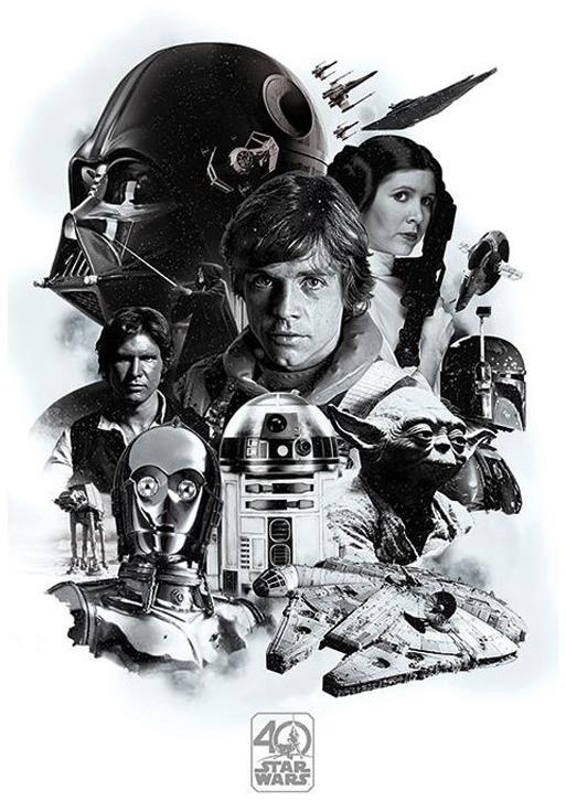 Star Wars Montage 40Th Anniversary