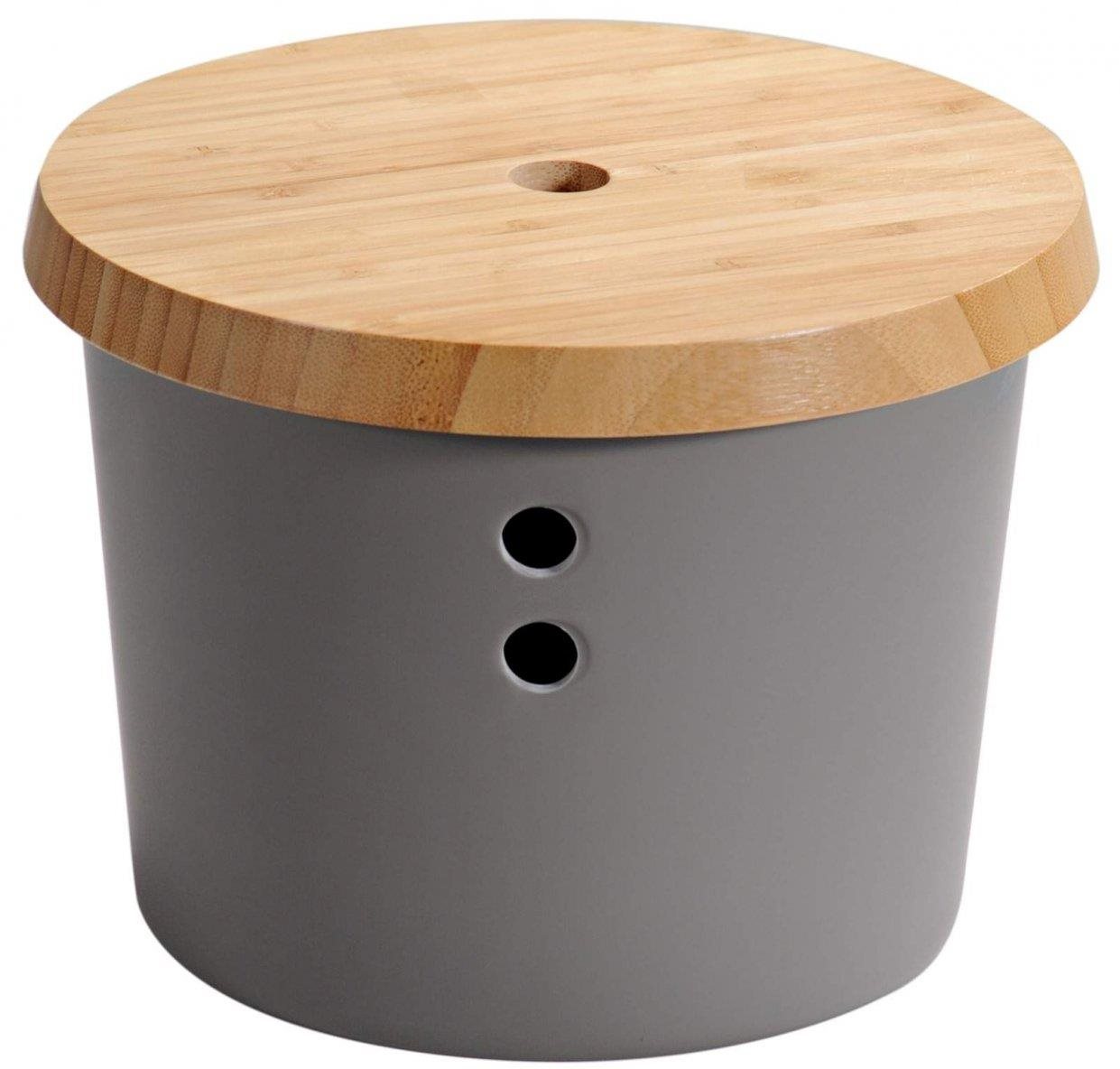 Kesper Dóza z umelej hmoty s bambusovým vekom 19 × 15,5 cm