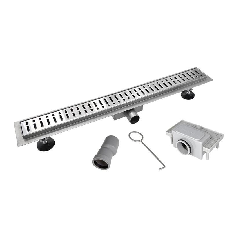 Mereo Odtokový sprchový žľab 80 cm, vrátane roštu WAVE