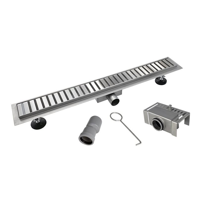 Mereo Odtokový sprchový žlab 80 cm, vr. roštu STRIP