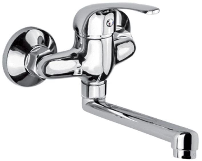 Mereo Drezová nástenná batéria, Lila, 100 mm, s ramienkom plochým rovným 250 mm, chróm