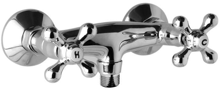 Mereo Sprchová nástenná batéria, Retro Viktória, 100 mm, bez príslušenstva, chróm