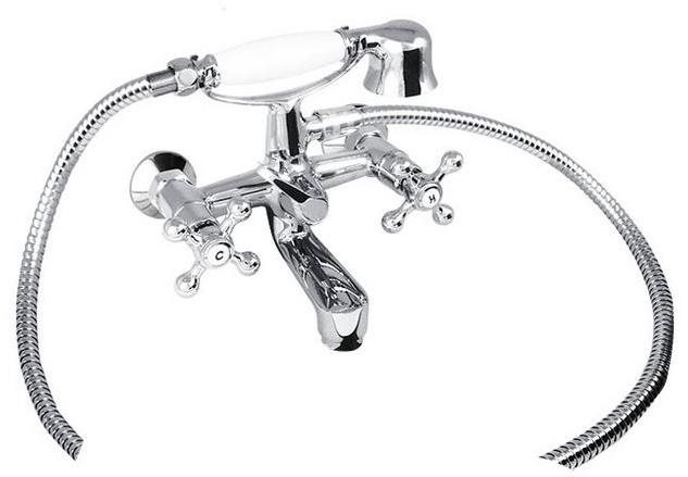 Mereo Vaňová nástenná batéria, Retro Viktória, 150 mm, s príslušenstvom, chróm