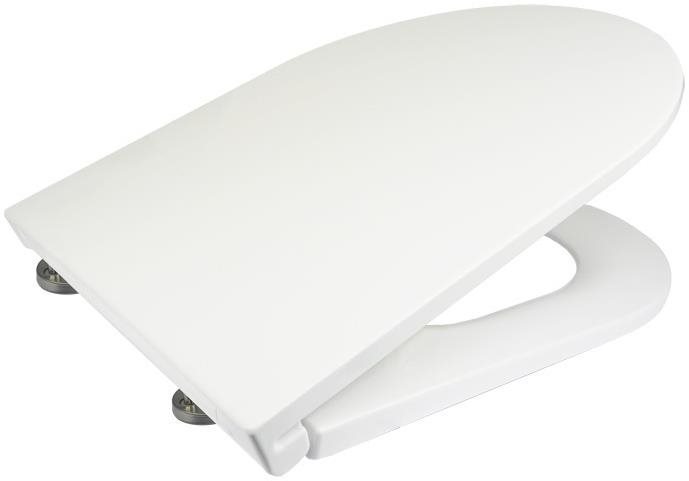 Mereo Samozatváracie WC sedátko slim, duroplast, biele, s odnímateľnými pántami CLICK