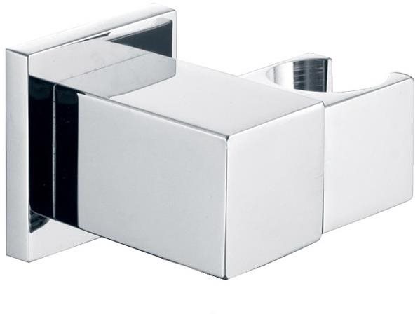 MEREO Držiak sprchy polohovací hranatý, pochrómovaná mosadz