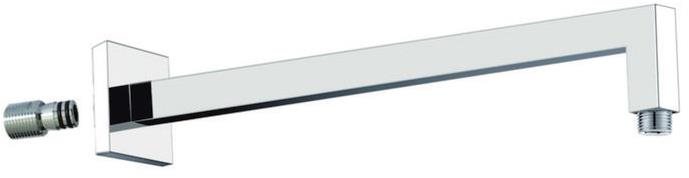 MEREO Rameno hranaté zo steny, 330 mm, 25 × 25mm, mosadz