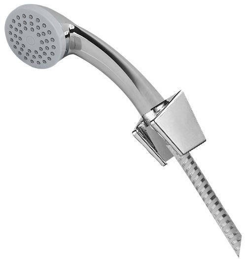 MEREO Vaňový set, jednopolohová sprcha, sprchová hadica biela-chróm