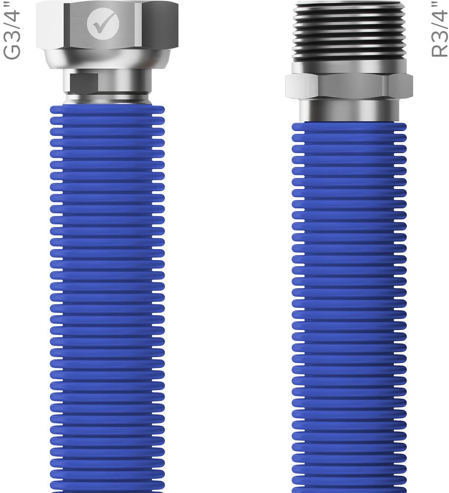 MERABELL Aqua Flexi R3/4" – G3/4" modrá, 30 – 60 cm