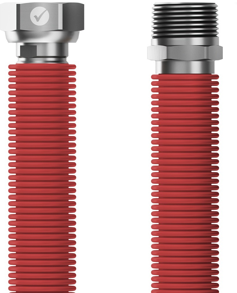 MERABELL Aqua Flexi R3/4" – G3/4" červená, 30 – 60 cm