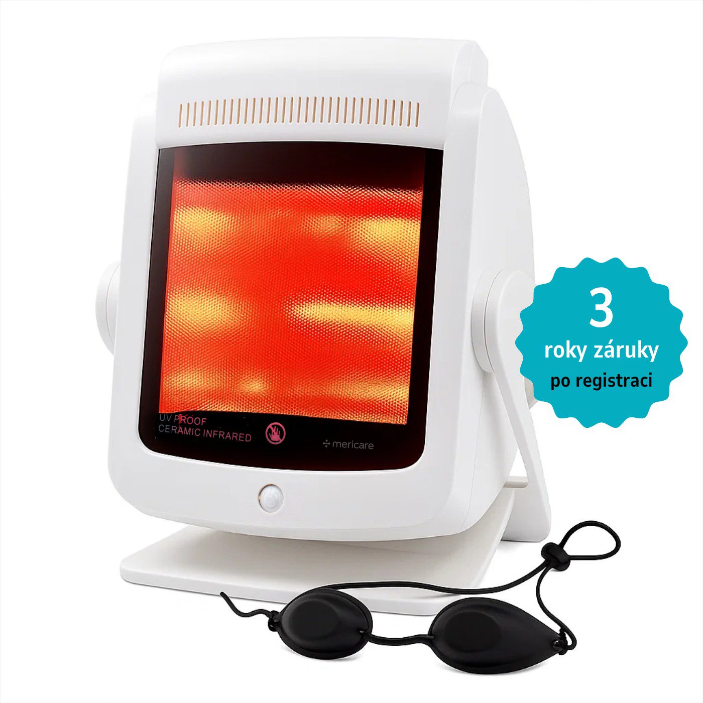 Mericare AK-2012-R1 Infračervená lampa 200 W + ochranné okuliare