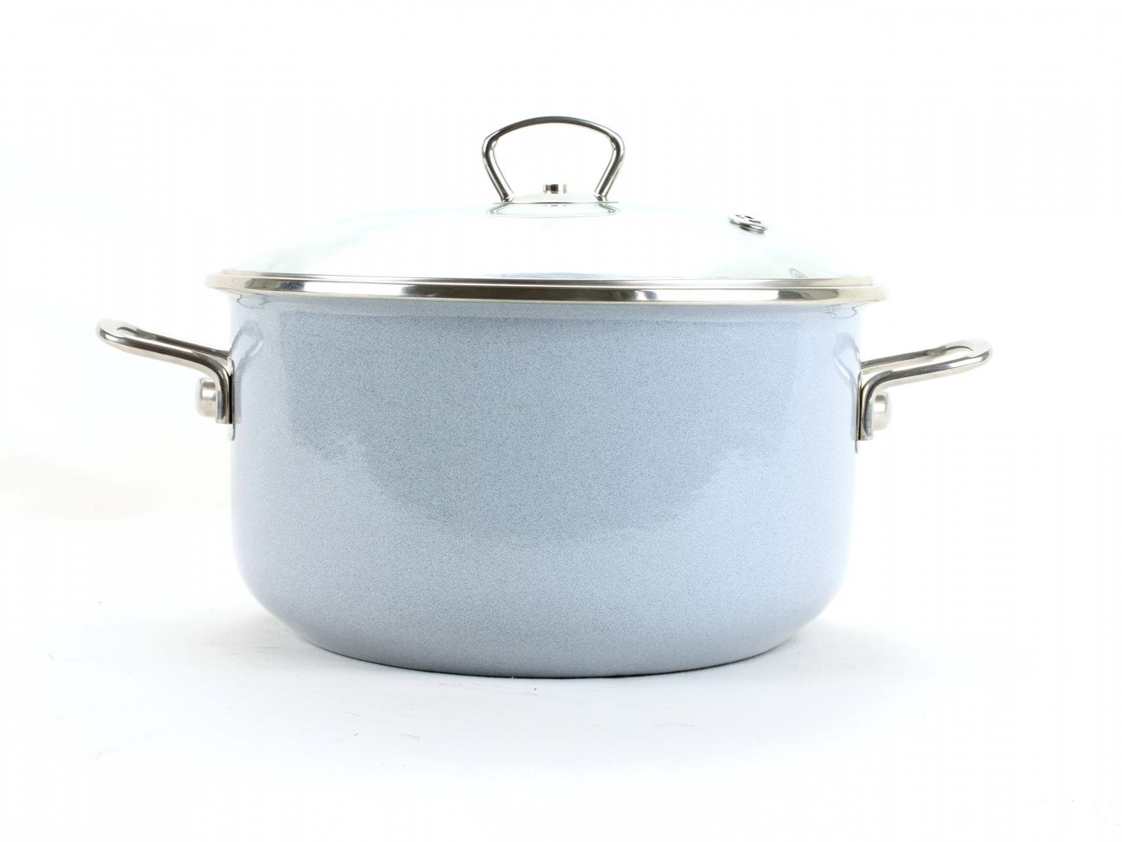Belis - Smaltovaný hrniec Premium bledomodrý 16 cm, 1,5 l