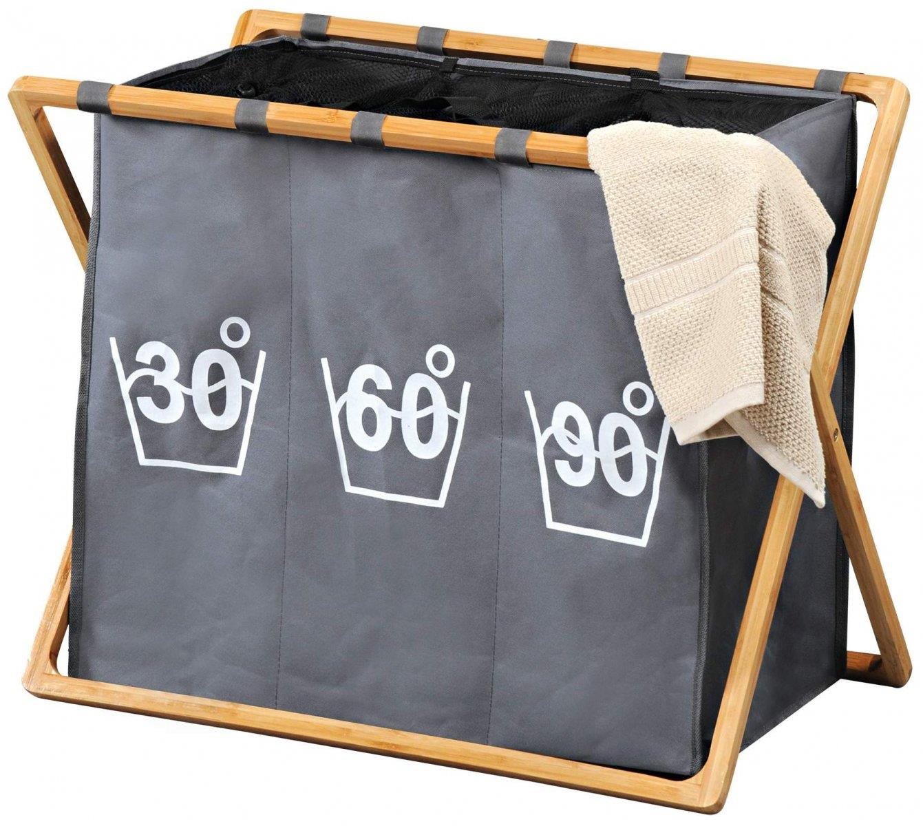 Kesper Kôš na špinavú bielizeň, triedený sivý