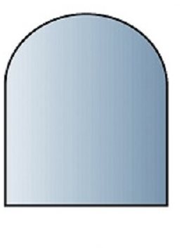 Lienbacher Sklo pod kachle poloblúk s fazetou 100 × 120 cm