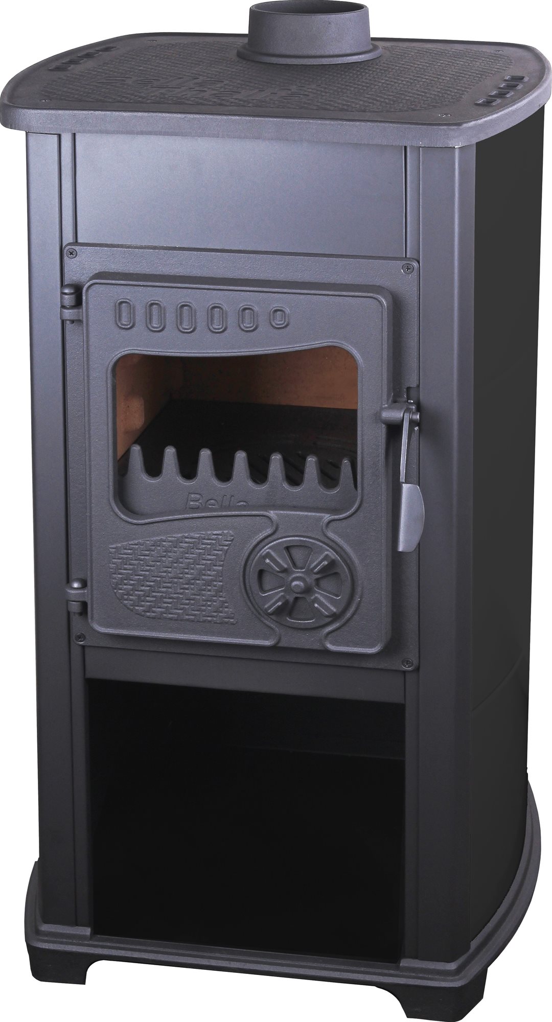 Thalia Bella ECO antracit 5,4 kW, dymovod 120 mm