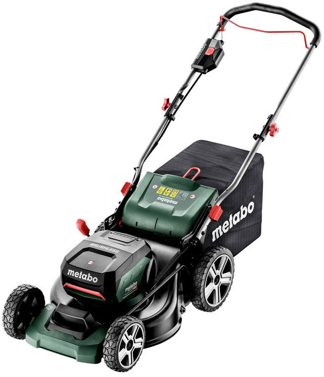 METABO – Aku kosačka na trávu RM 36-18 LTX BL 46 (2 x 5,2 Ah)