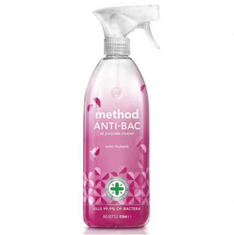 METHOD Antibakteriálny univerzálny čistič, 830 ml – Rebarbora