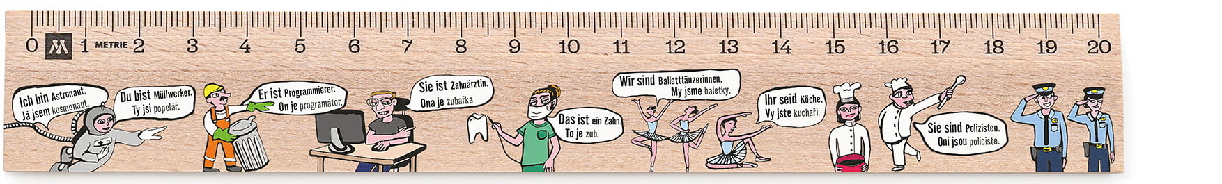 METRIE Didakt M02 drevené, tiergerausche, 20 cm