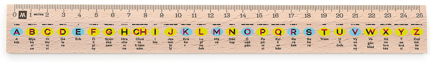 METRIE Didakt M07 drevené, morzeovka, 25 cm