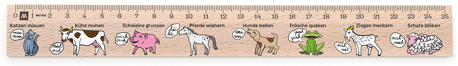 METRIE Didakt M07 drevené, nemecké slovíčka, 25 cm